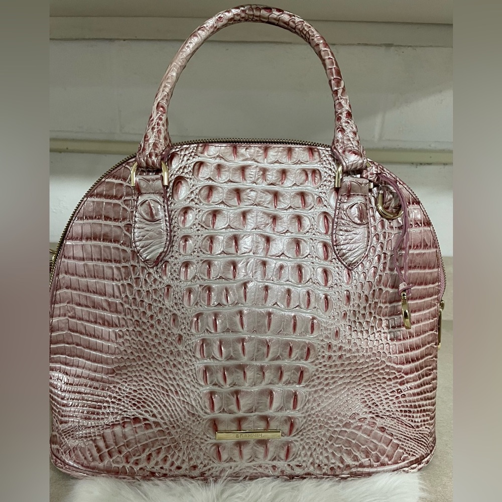 Brahmin Bag Pink Icing Nwt Brahmin Georgina Saddle Melbourne